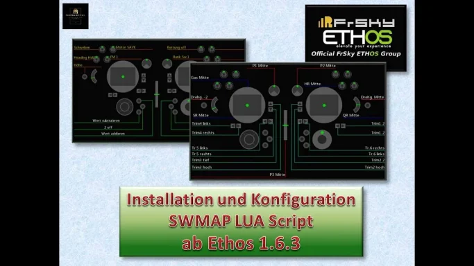LUA Script um alle Geberfunktionen zu beschreiben und auf dem Display anzuzeigen