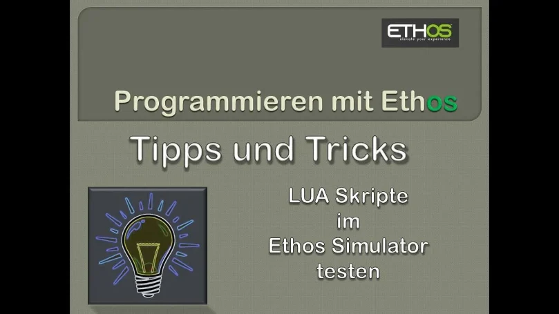 LUA Scripte im Ethos Simulator