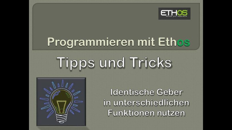 Identische (gleiche) Geber für unterschiedliche Funktionen nutzen