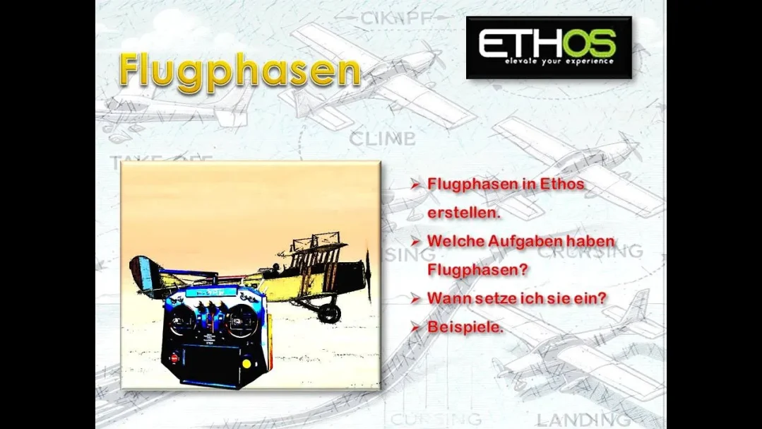 Flugphasen in Ethos und ihre Anwendung