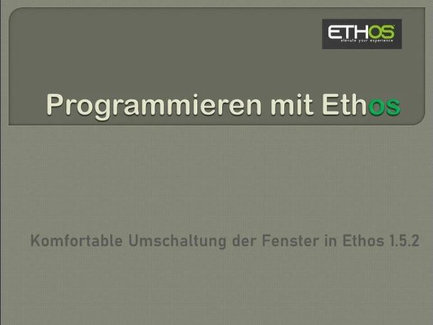 Fensterumschaltung