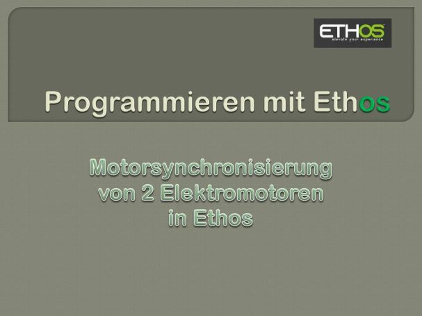 Motorsynchronisierung 2 Elektromotoren