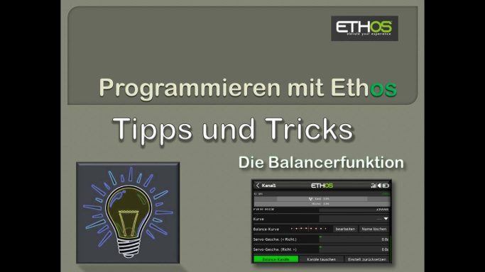Die Servo Balancer Funktion unter Ethos